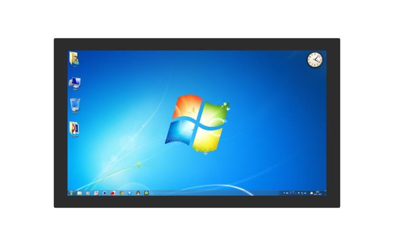 Wall Mount LCD Touch Screen Monitor, High Resolution Touch Screen Display Monitor Response Speed Fast Long Lifespan
