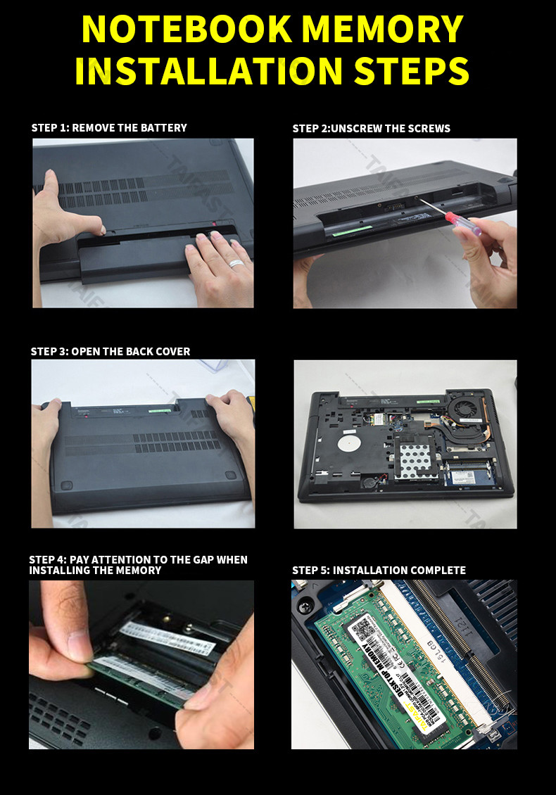 Notebook 4GB DDR3 Memory Ram 1.35V 1600mhz 240pin So Dimm Ram