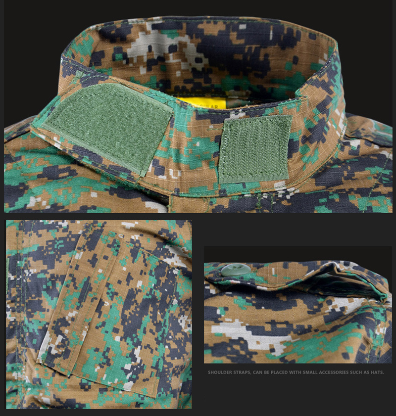 Men's Outdoor Long-sleeved Training CP Suit Uniform Suit ACU Fabric Weight 1.1 KG/set