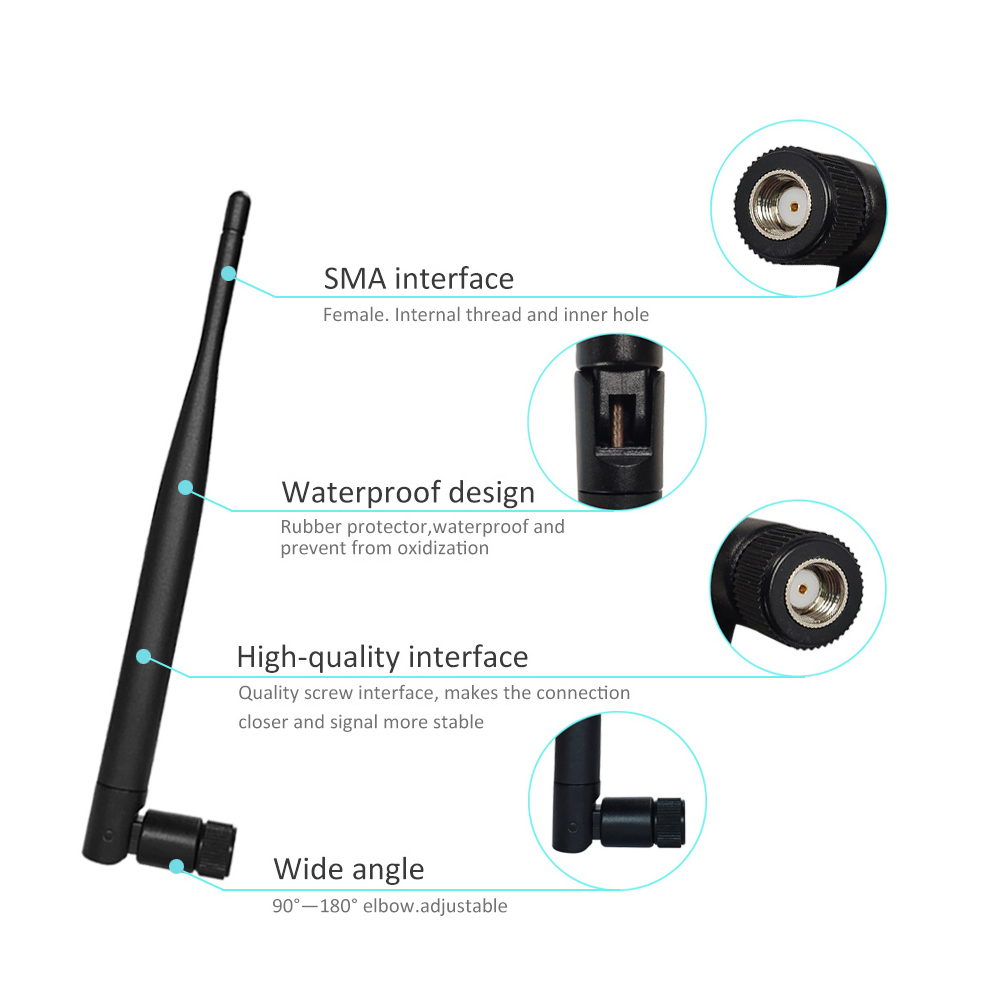 4G LTE Rubber Communication Antenna with 50 Impedance and Vertical Polarization