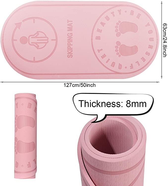 Silent Noise TPE Floor Skipping Mat For Household Indoor Yoga And Jumping