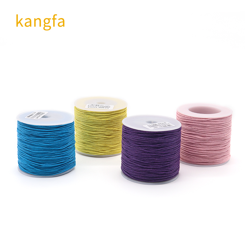 60g Weight Multi Colors Round Waxed Thread for Universal Hand Knitting Jewelry Accessories