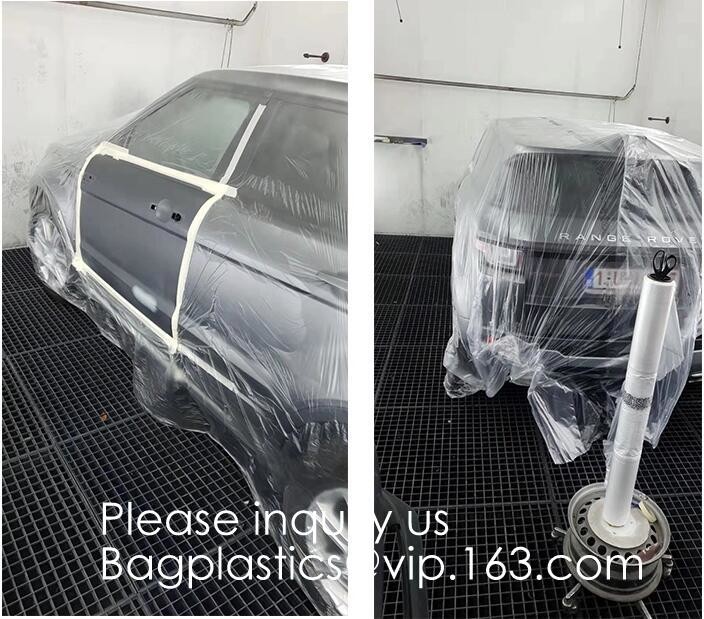 Car Disposable Plastic Seat Covers Vehicle Protectors, Five Set of Vehicle Maintenance Protection, Masking Dust Covers