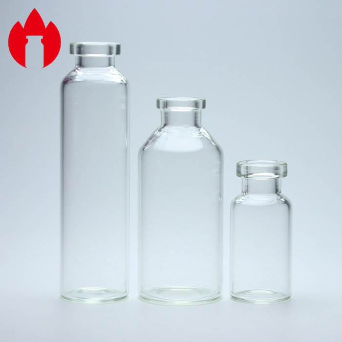 Transparent Small 10ml 20ml Tubular Glass Vials Medicine Glass Vials