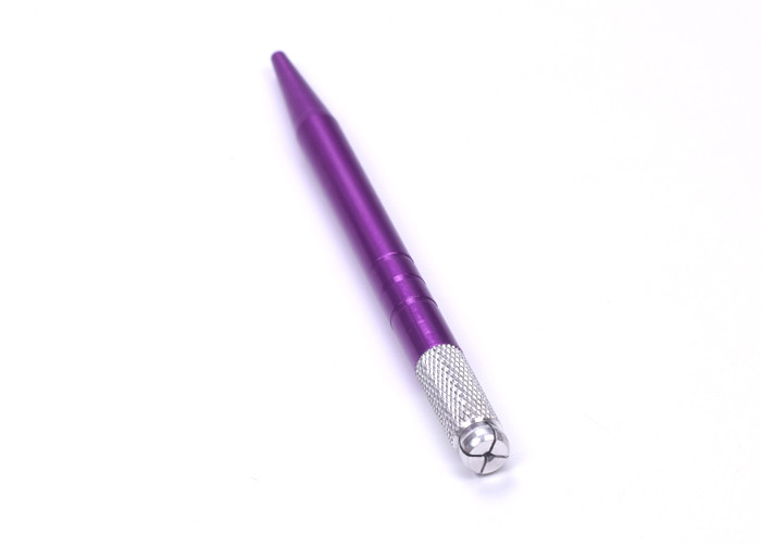 Fashionable Purple color Professional Aluminum Microblading Manual Pen for Permanent Make Up