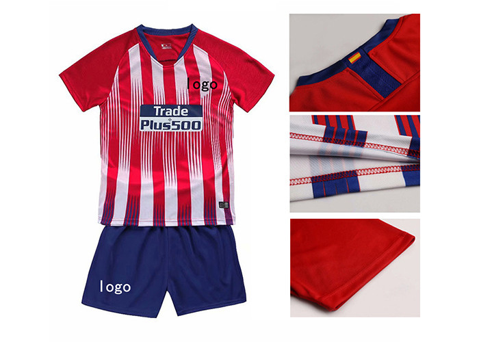 Custom kids soccer jersey full kit with socks football jersey for kids