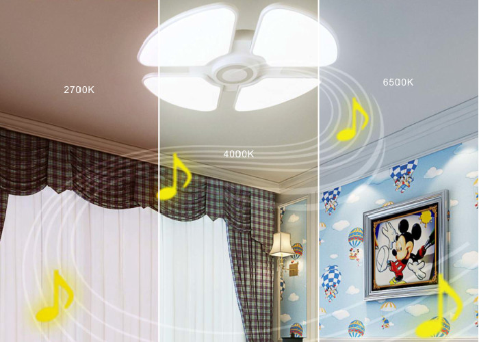 Combined Round Smart LED Bulb With ABS / Silicone Material AC 86V - 264V