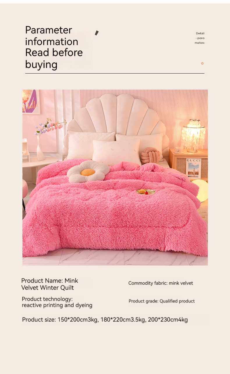 King Size Customized Color All-Season Warmth Organic Breathable Puffy Quilt