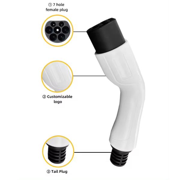 22OV AC Type2 Plugs Charging Extension Cable for Retrofit/Upgrade Purpose Electric Vehicle Charging Station Compatible