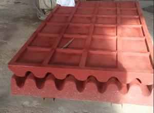 China PE250x400 Movable Plate Mn22 Jaw Plate Crusher Spare Parts on sale