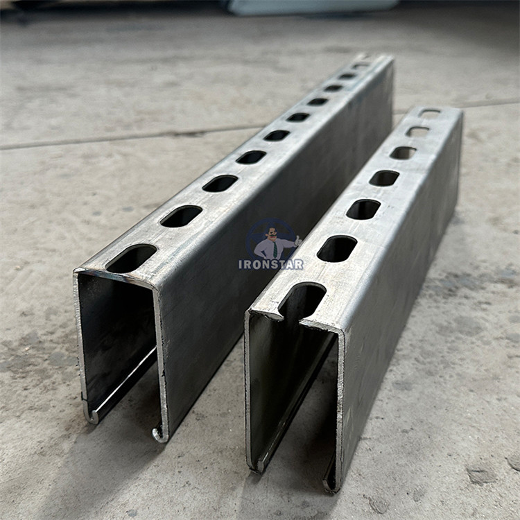 2024 New 41*21 / 41*41 / 41*82mm 3 sizes in 1 Solor bracket roll forming machine in Saudi Arabia