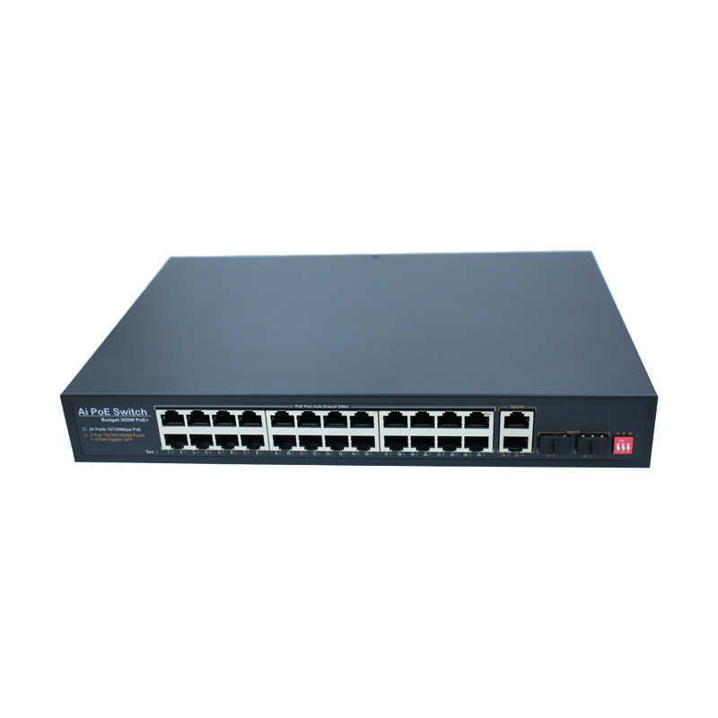 Unmanaged Intelligent Smart Poe Switch 24 Port IEEE802.3 IEEE802.3u IEEE802.3x