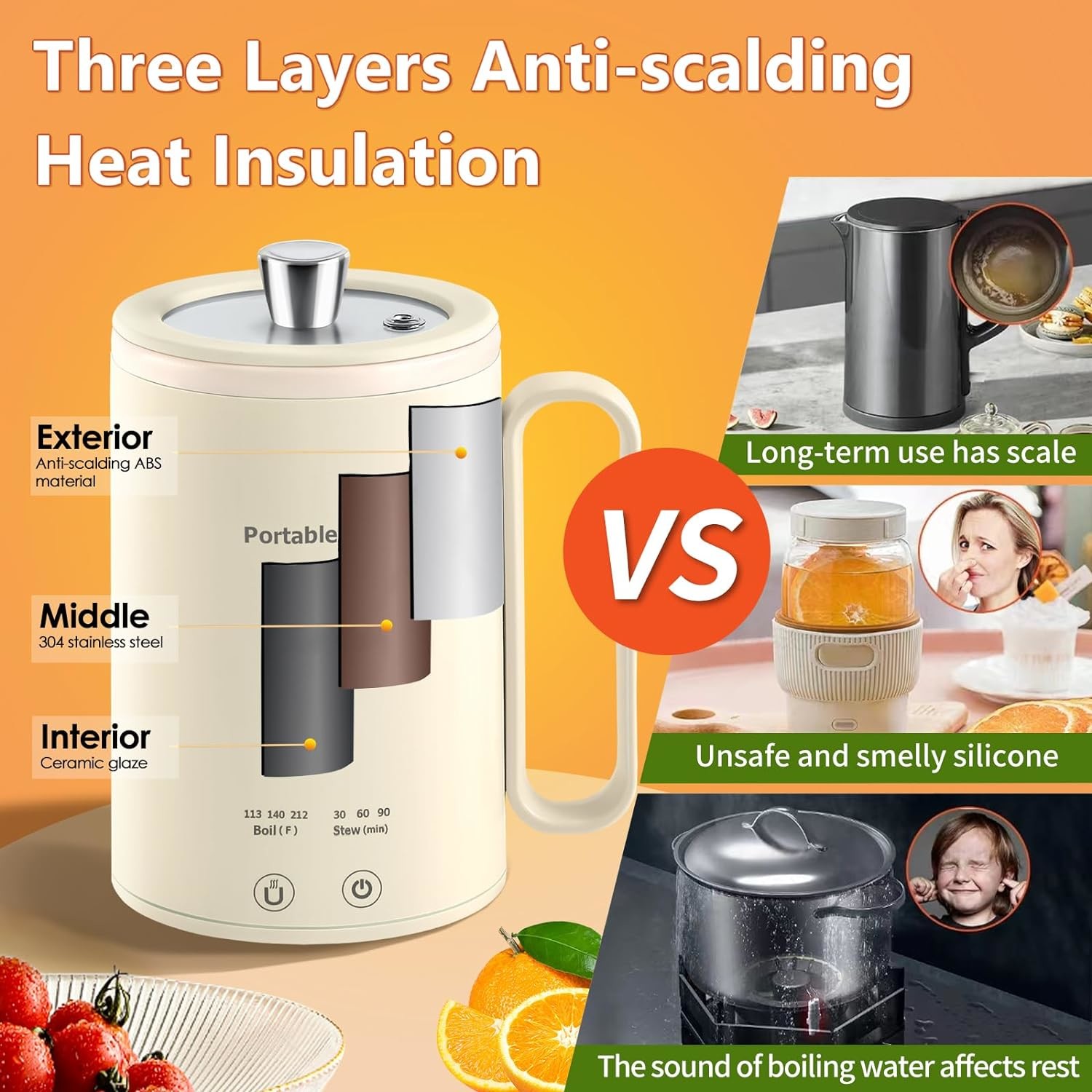 Glass Electric Tea Kettle With ProntoFill Tech