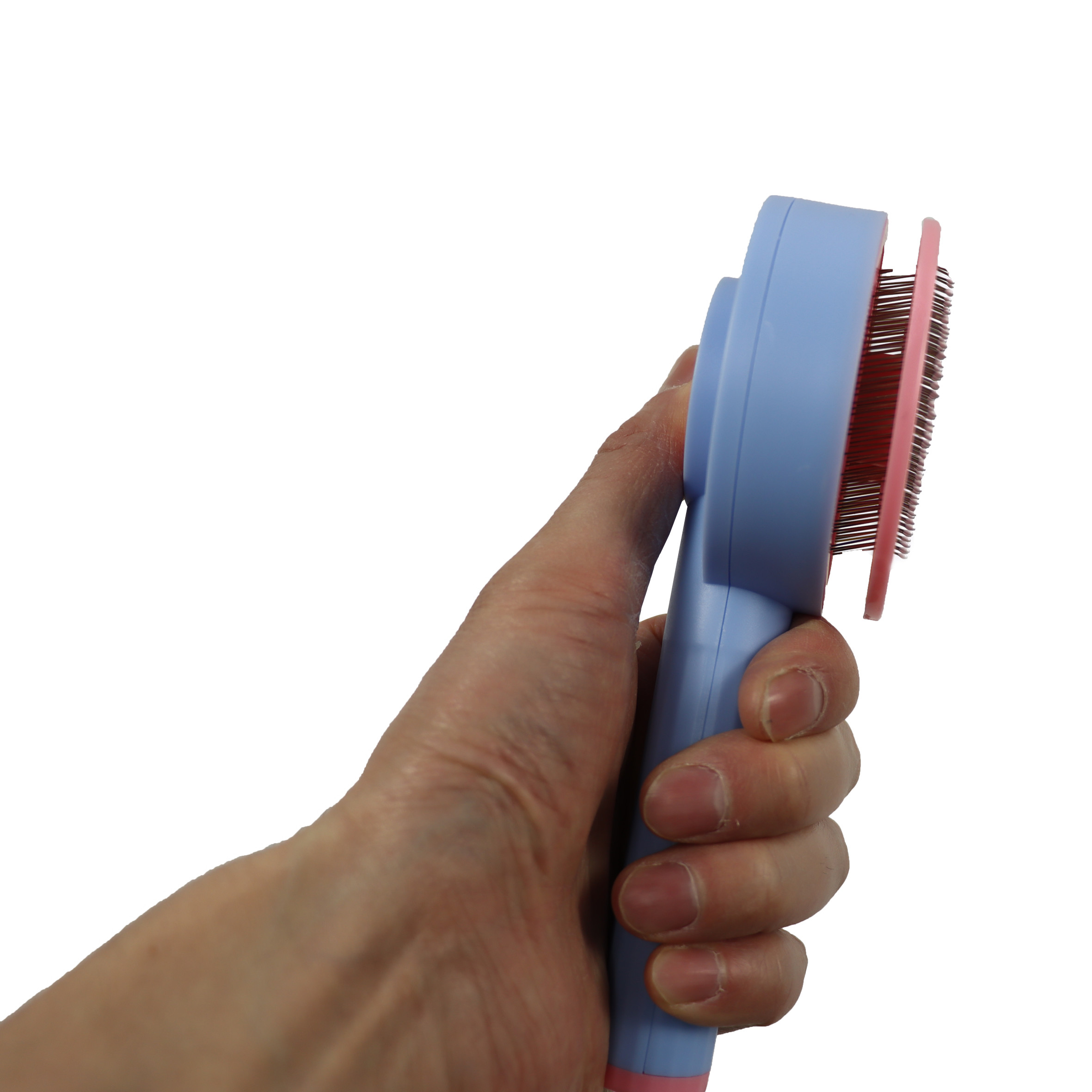 Dog Puppy Slicker Brush And Metal Comb For Dog Grooming Set 2 In 1 Dog Bath Brush 115g