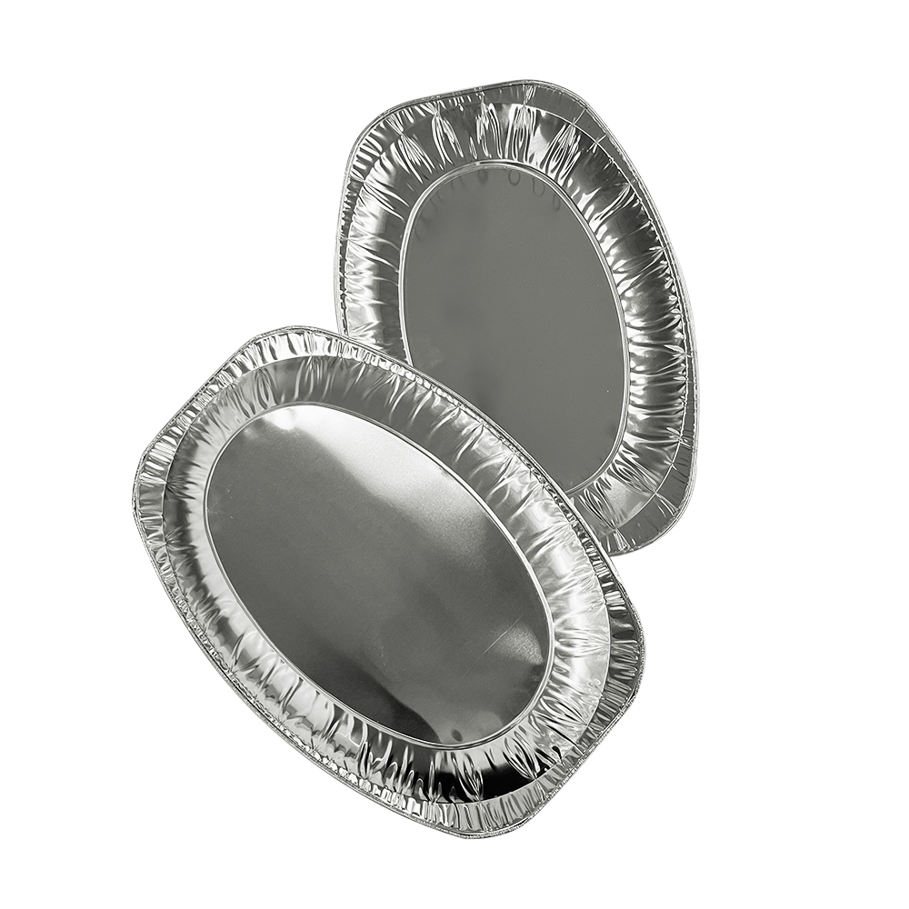 Environmental Friendly Rectangular 525*325*75 Foil Food Container for Turkey Roaster