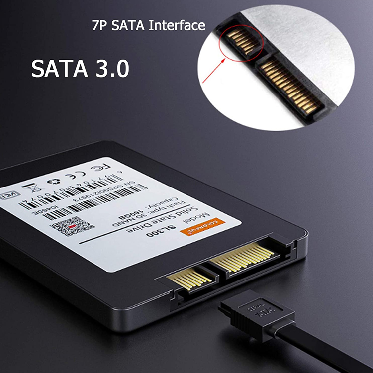 High Speed 6Gbps 8pin Data Charging HDD Sata Power Cable for Hard Disk SDD HDD