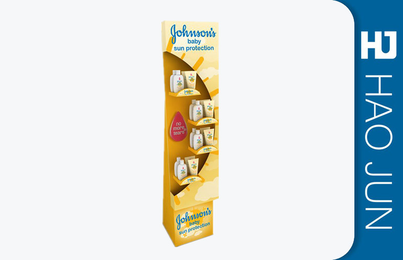 Promotional Cardboard Socks Display Stand Free Standing With Hook Ror Retail