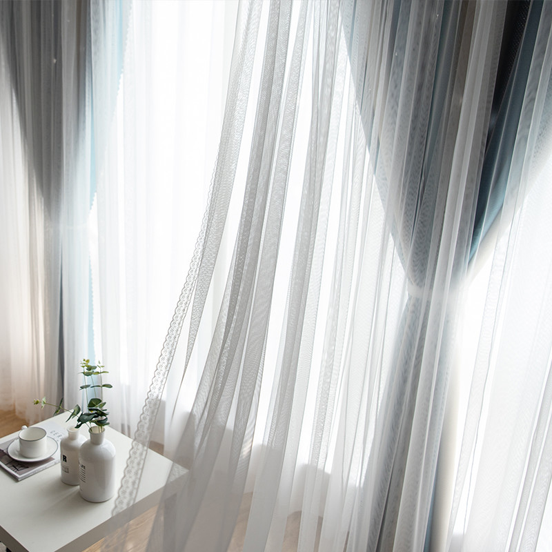 Window White Tulle Upholstery Curtain Fabric Silk Soft Warmful Yarns