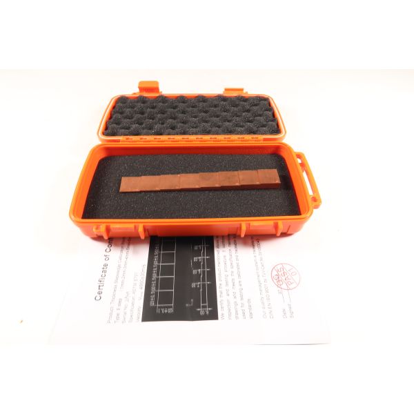 Metric 8 Step Copper thickness 1 to 8mm NDT Ultrasonic Calibration Block