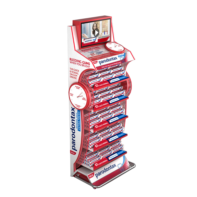 Floorstanding Wine Display Stand Beverage Drink Can Storage Rack For Supermarket