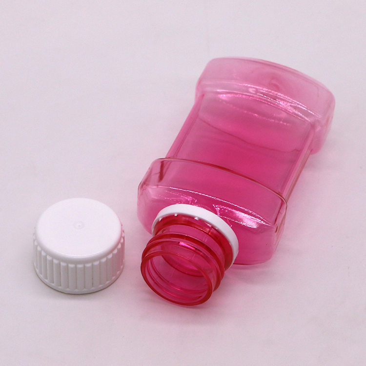 Customized Color Printing 75mL PET Plastic Bottle for Mouth Wash Liquid Travel Size