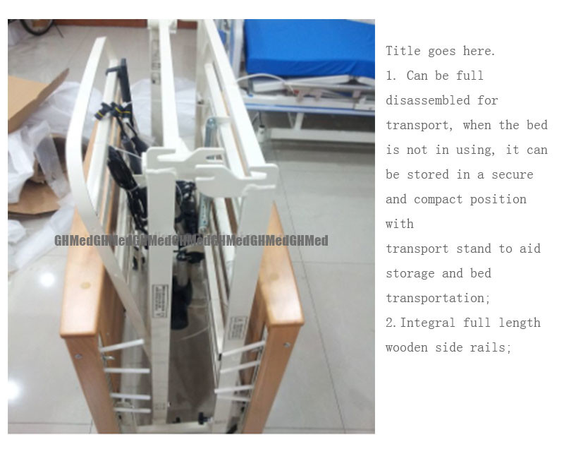ABS Electric Double Crank Hospital Bed CE Certified For Patients