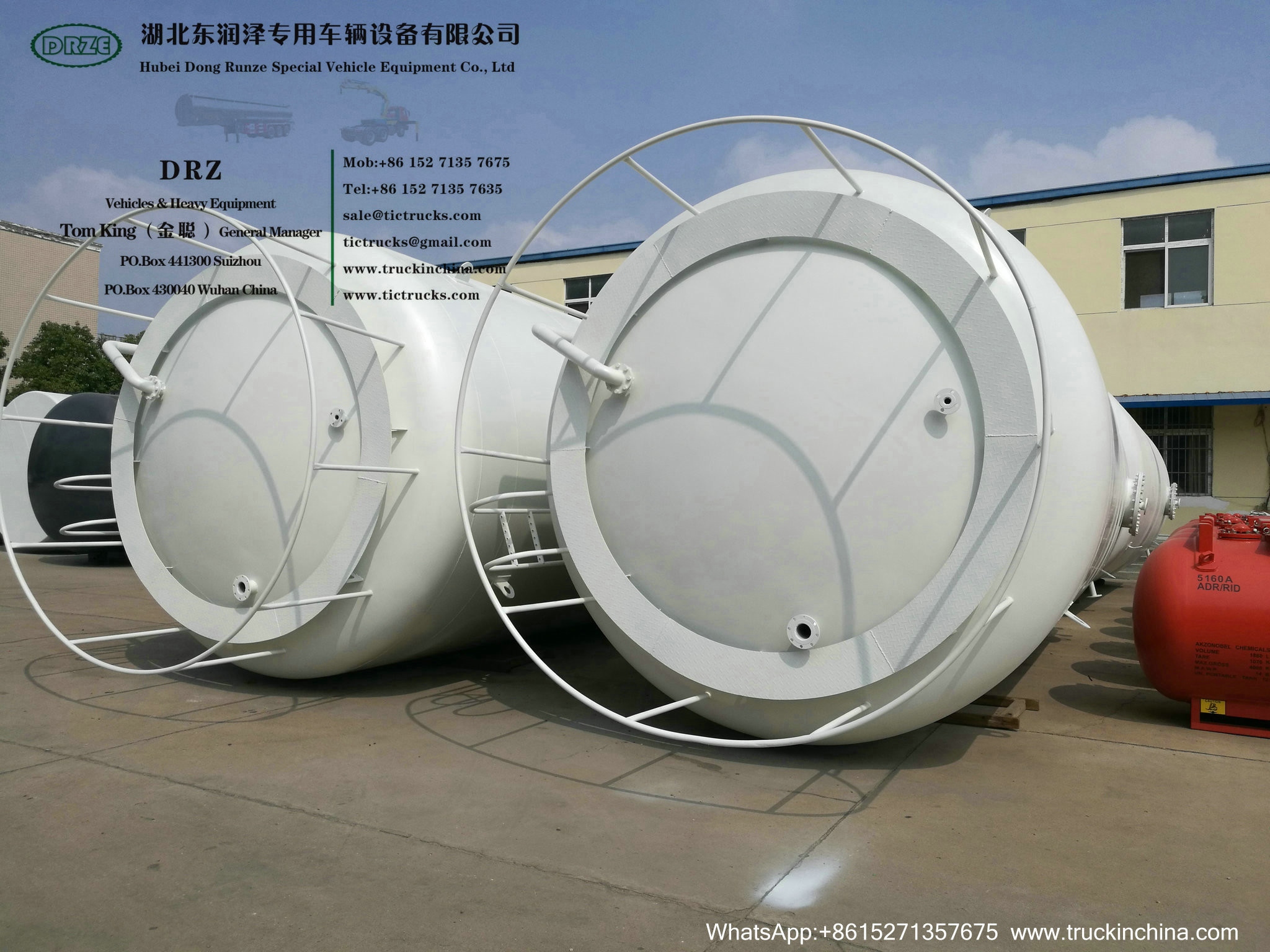 100Ton Hydrochloric Acid (HCl Acid )Liquid Corrosive ISO Storage Tank Steel Stainless lined PE WhsApp:+8615271357675