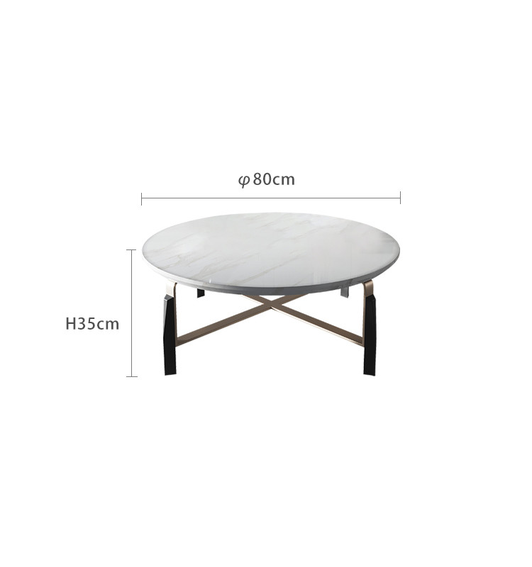 Minimalism Round Rock Coffee Table