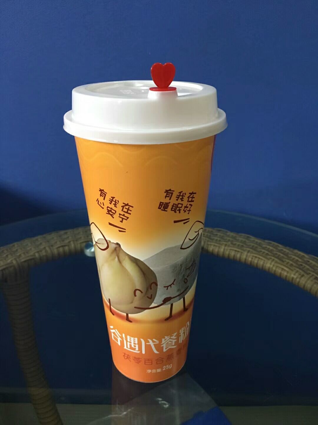 In Mould Label Plastic Coffee Cups Dia 90*Height 177 mm Size FDA Certification