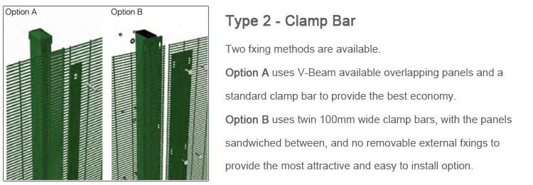 China supplier anti-climb allumen perimeter 358 Mesh fence ( High security fencing )