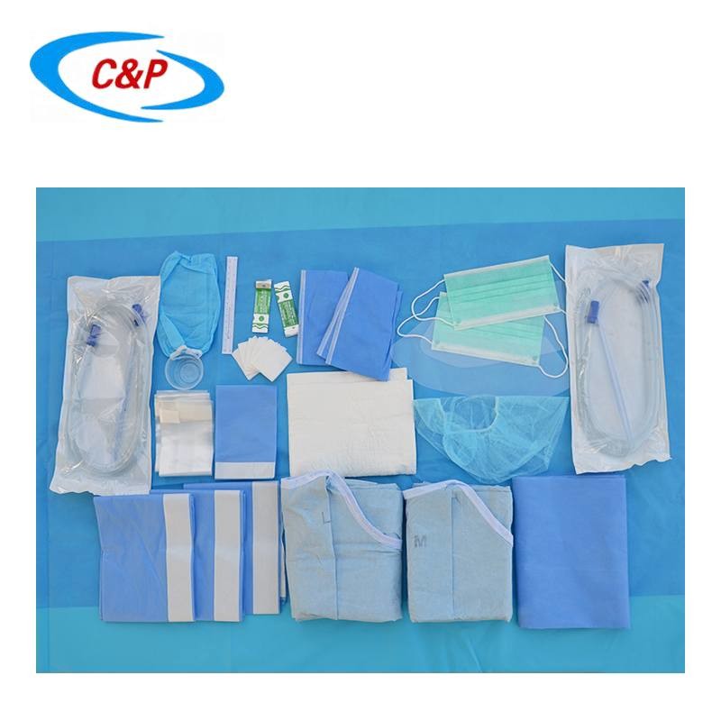 Breathable Blue Dental Surgical Drape Packs With Fluid Resistance And Comfort