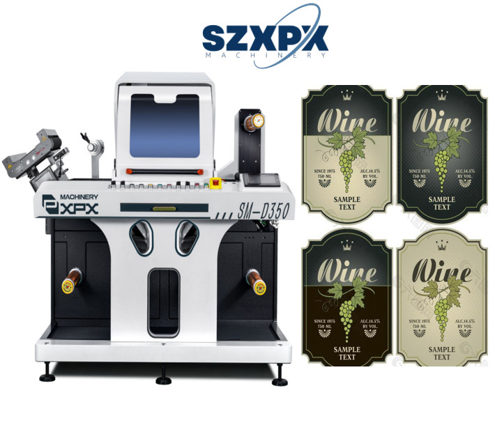 Efficiency Automatic PLC Control Barcode Label Die Cutting Machine Label Designs
