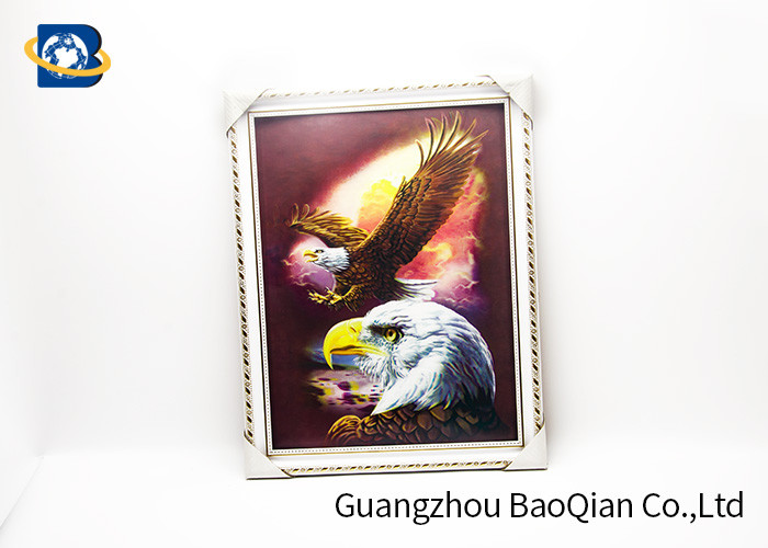 3D Gift PET 3D Lenticular Pictures Flips Photo Of Eagle Animal Support Printing Service