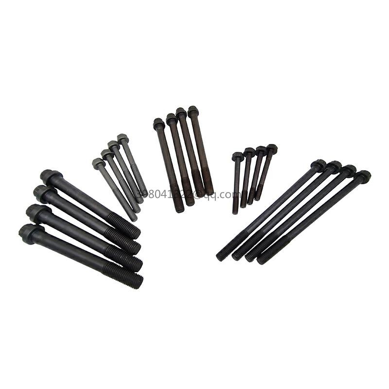 Engine Cylinder Head Bolt Set 12*130mm 6D107 for Cummins Engine Parts