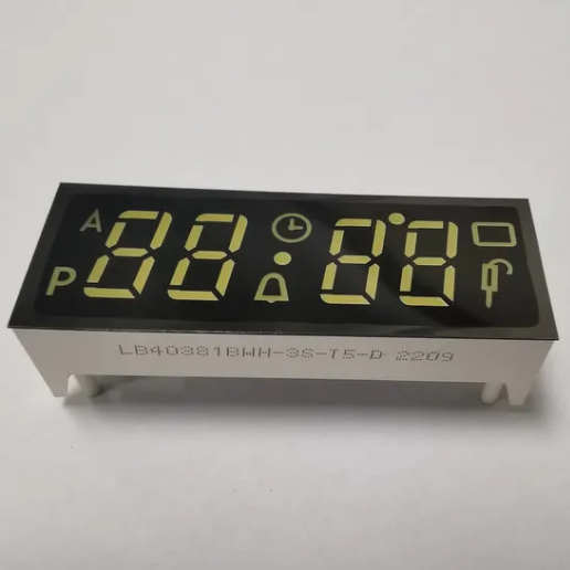 Customized Ultra white 7 Segment LED Display 4 Digit Common Anode for Digital Oven Timer Control