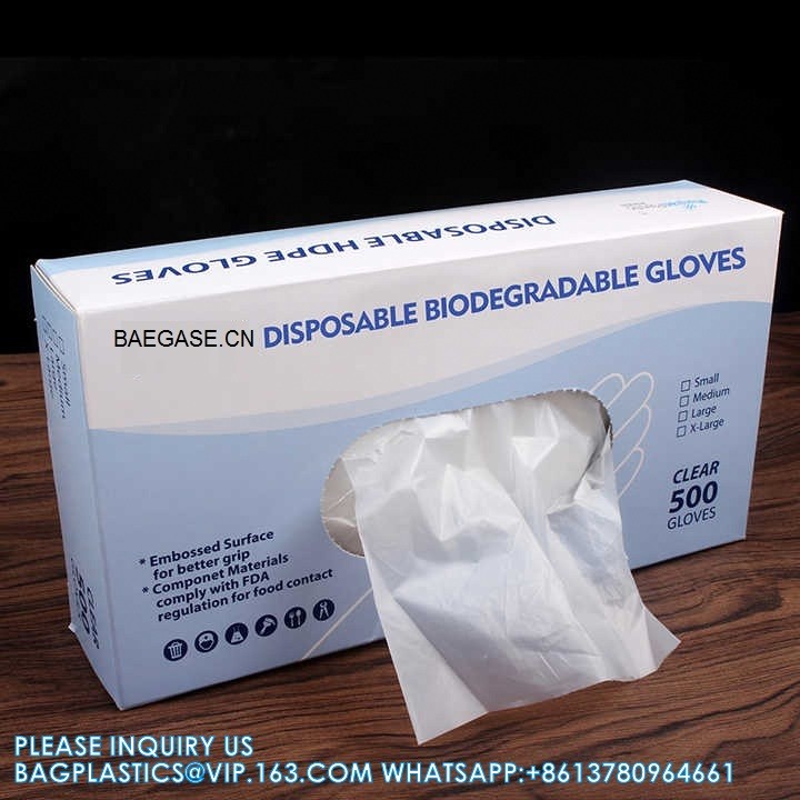 Food Prep Cooking Glove Compostable Food Gloves 100% Compost Disposable Food Grade For Kitchen Cooking Cleaning