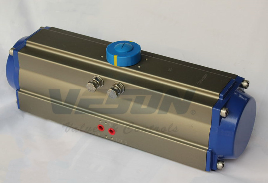 Fast Acting Explosion Proof Valve Actuator , Air Torque Pneumatic Actuator DIN Standard