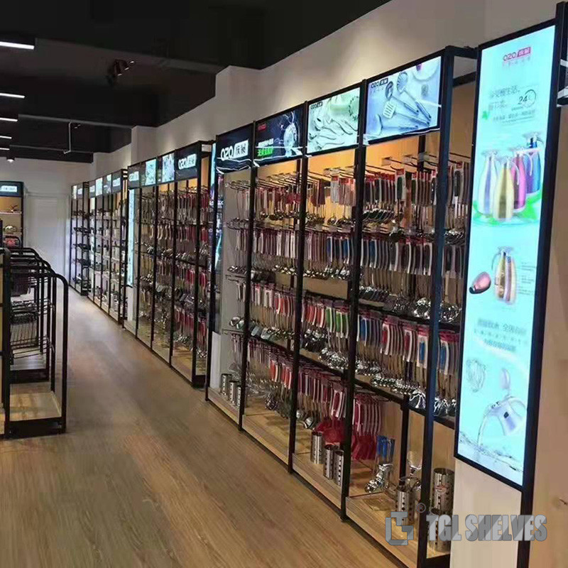 Gondola Supermarket Shelf Rack Cold Rolled Steel Material For Sale Grocery