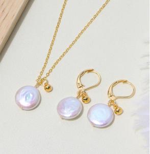 China High Quality White Freshwater Pearl Necklace Jewelry Natural Pearl necklace jewelry set Pearl Chain Necklace For Women on sale