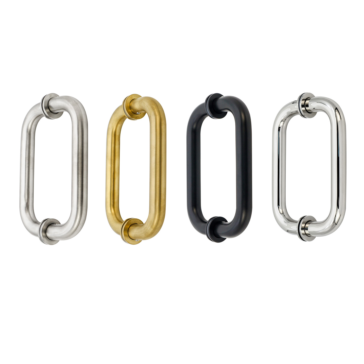 Glass and Wooden Door Handle for Office Sided Push Pull Puxadores para Porta de Vidros