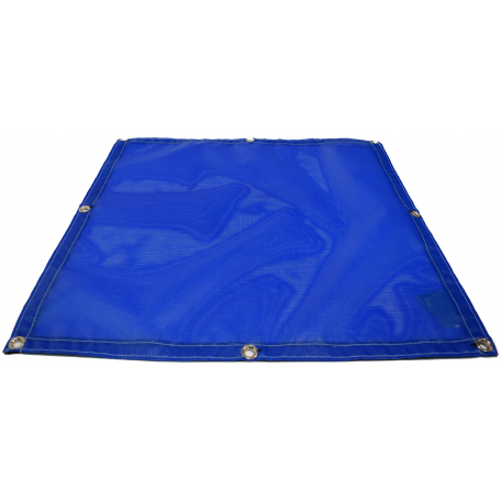 6 Inch Woven Pvc Mesh Fabric Pocket Opening Shade PVC Coated Trailer Tarp For Truck Bed Cover
