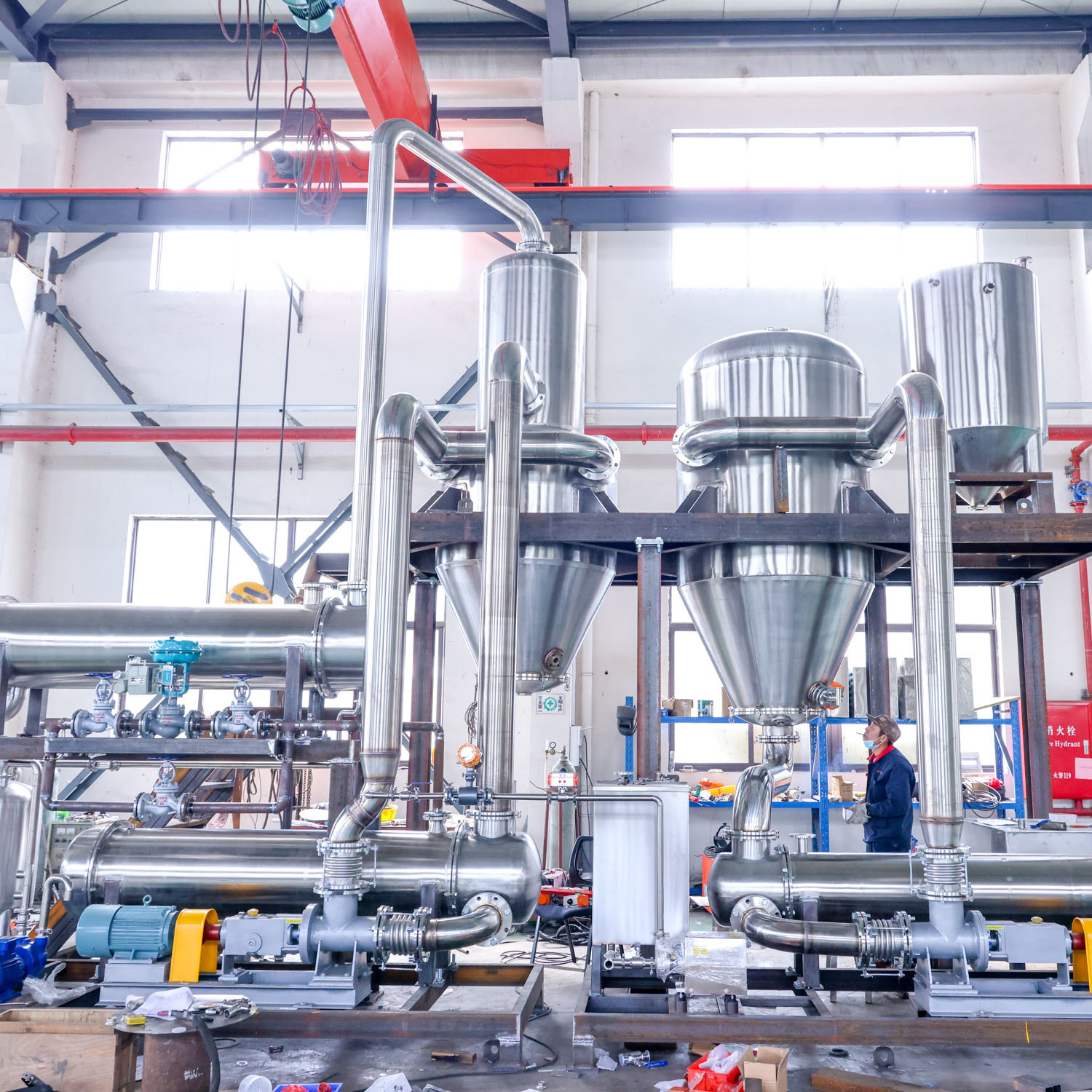 Fully Automatic 316l 304 Mechanical Vapour Recompression Evaporator Wastewater Evaporation