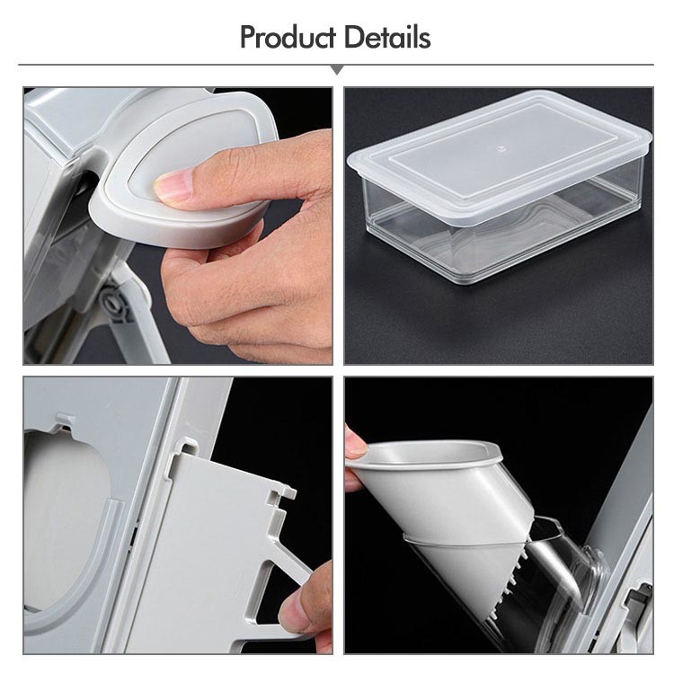 3 Sharp Blades Multifunction Safe Vegetable Cutter Manual