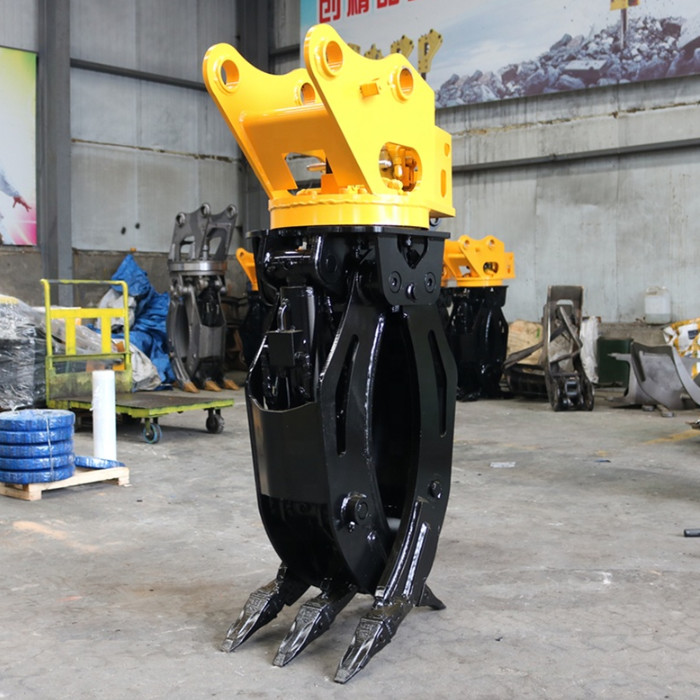 Width 350mm Hydraulic Grabs For Excavators YAKAI Mini Excavator Grapple
