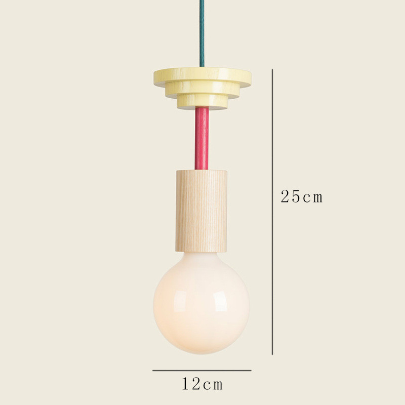 Nordic Lamp Wood LED Pendant Lights Kitchen Home Decor mini pendant lamp(WH-AP-595)