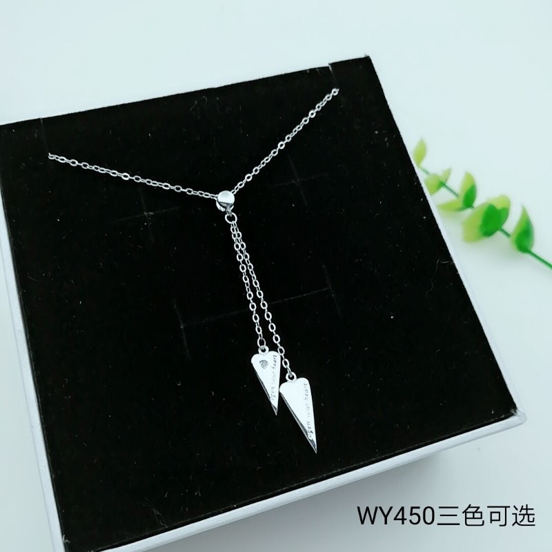925 Sterling Silver Star Moon CZ Charm Choker collarbone chain necklace WY450