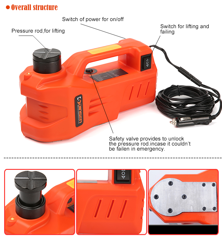 Portable Easy Operating Car Lift Scissor Lift Jacks 5 Ton Strong Power