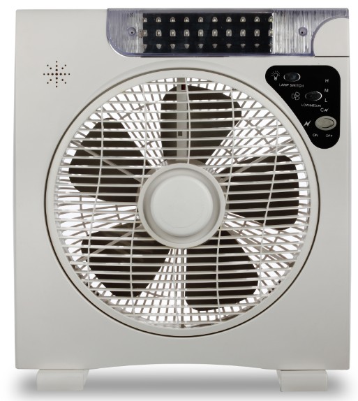 Energy Saving Indoor Box Fan With DC 12V Synchronous Motor