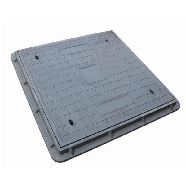 Quality EN124 SMC Lockable Manhole Cover with Rubber Gasket for sale