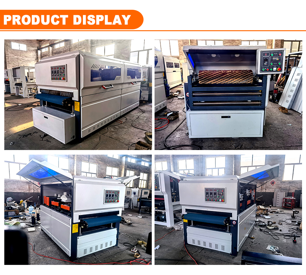 Woodworking Machinery Wide Belt Sanding Sander Machine with 3-10m/min Feeding Speed